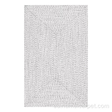 alfombras para exteriores trenzadas de polipropileno de color blanco